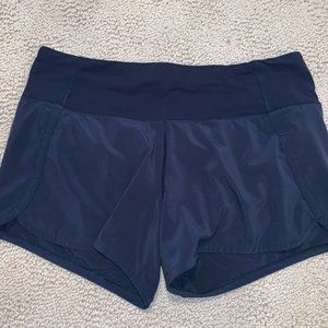 Lululemon Size 6 Navy Speed Up Shorts